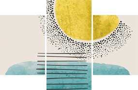 Obraz - Abstraktná maľba pláže N⁰2 (90x60 cm)