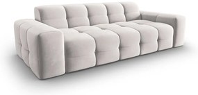 Svetlosivá zamatová pohovka 222 cm Kendal - Micadoni Home