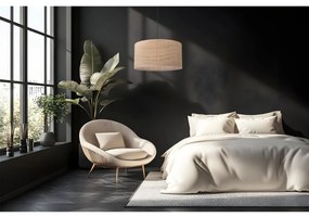 Závesné svietidlo Rattan, 1x ratanové tienidlo, (fi 40cm), b
