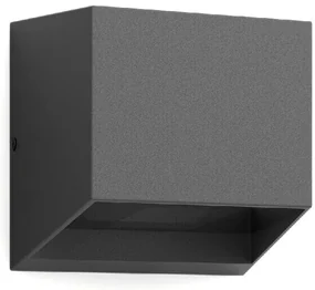 Philips Alix UltraEfficient vonkajšie nástenné LED svietidlo antracit, 4,3 W, 800 lm, 2700 K
