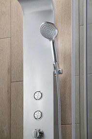 Aqualine Aqualine, TUSA sprchový panel s batériou, 1400 mm, hliník, SL680