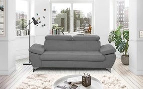 Trojsedák Gisele, stredne šedá látka