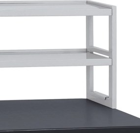 Prídavné kovové police na náradie pre stoly G4, 2 police, nosnosť 40 kg, 1500 x 300 x 450 mm