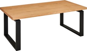 XXXLutz KONFERENČNÝ STOLÍK, prírodná farba, čierna, drevo, kov, kompozitné drevo, 115/60/42,5 cm MID.YOU - Stolíky do obývačky - 002572002101