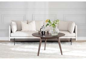 Okrúhly konferenčný stolík v dekore duba v prírodnej farbe 90x90 cm Yumi - Rowico