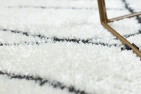 Dywany Łuszczów, Kusový koberec Mode 8522 abstract cream/black, 240x330, biela, chodba / predsieň