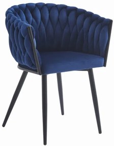 Jedálenská stolička ORION zamatová granátová