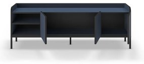 Modrý TV stolík 160x55x42 cm Adara – Marckeric