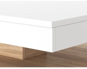 Konferenčný stolík TIMO biela/dub sonoma