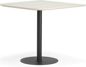 Barový stôl METRIC, zaoblené rohy, 1000x1000x900 mm, čierna/dub