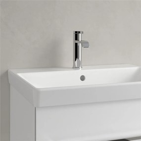 VILLEROY &amp; BOCH Avento závesné umývadlo s otvorom, s prepadom, 600 x 470 mm, Stone White, s povrchom CeramicPlus, 415860RW