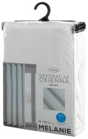 ZATEMŇOVACÍ ZÁVES NA KRÚŽKOCH MELANIE 140X250 CM BIELA