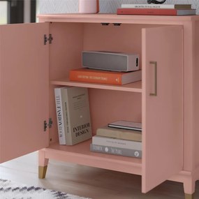 Ružová skrinka 86x85x41 cm Westerleigh – CosmoLiving by Cosmopolitan