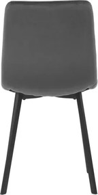 Jedálenská stolička zamatová, sivá DCL-973 GREY4