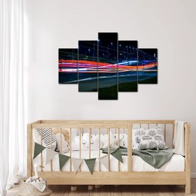 Obraz nočného mesta (150x105 cm)