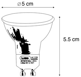 Sada 7 stmievateľných LED žiaroviek GU10 7W 500lm 2700K