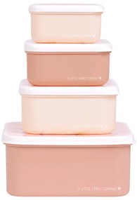 A Little Lovely Company - súprava štyroch desiatových škatuliek - motýliky