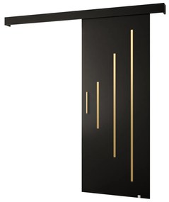 Posuvné dvere 70 cm Slavdro 3 (čierna matná). Akcia -6%. Vlastná spoľahlivá doprava až k Vám domov. 1108774