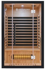Juskys Infračervená sauna Skara čierna s technológiou Dual