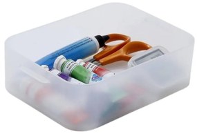 Plastový úložný organizér Pure Box A6, mliečny