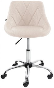 Pracovná stolička Lazio - látka - Krémová