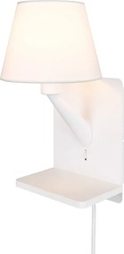 Biele nástenné svietidlo Comfort – Trio