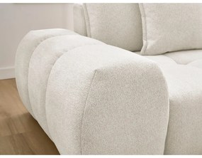 Biela ženilková rozkladacia/s úložným priestorom rohová pohovka (pravý roh/s leňoškou) Everest – Bobochic Paris