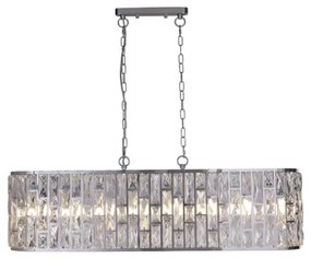 Searchlight 65818-8CC - Závesný luster na reťazi BIJOU 8xE14/40W/230V