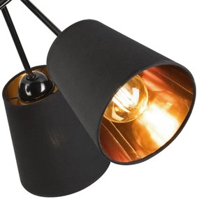 Luster na tyči IRMA 3xE27/15W/230V čierna