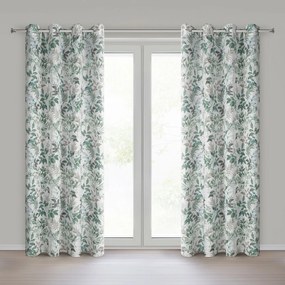 ZÁVES NA KRÚŽKOCH AMANDA 140X250 CM LISTY