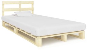 Paletový posteľný rám, borovicový masív 120x200 cm