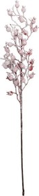 Vianočný zápich zasnežená vetvička červenej bobule - 10*5*60 cm