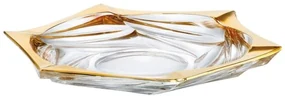 KRIŠTÁĽOVÝ PODNOS BOHEMIA FLAMENCO GOLD SOFT 330MM