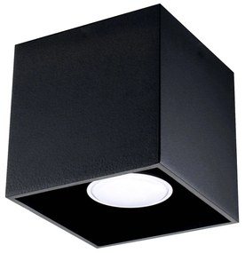 Stropné svietidlo Quad, 1x čierne kovové tienidlo