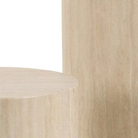 Sada 2 ks odkládacích stolků DICE béžový kámen