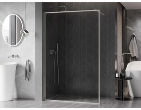 Mexen Kioto-XF, sprchová zástena s rámom 150 x 202 cm, 10mm číre sklo, oceľový profil, 800-150-104-97-00-X