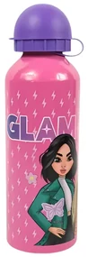 Detská kovová fľaša GLAM 500 ml ružová