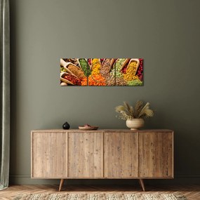 Obraz - Korenie z celého sveta (s hodinami) (90x30 cm)
