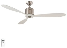 Stropný ventilátor Aeroplan Eco, chróm, biela