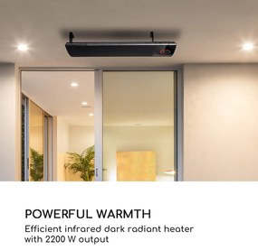 Blumfeldt CosmicBeam Ultra, infračervený ohrievač, 2200 W, IPX4, diaľkový ovládač, čierny