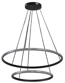 Stmievateľný LED luster s lankovým zavesením LED/55W/230V 3000-6500K priemer 60 cm + diaľkové ovládanie