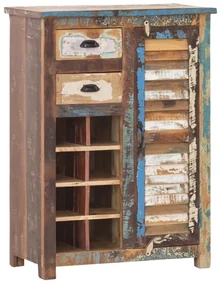 furniture-nabytek.cz - Masívna komoda Wakefield z recyklovaného dreva, lakovaná, viacfarebná – 77×42×108 cm