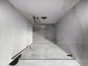 Mexen, Mexen Lunar-B otočné pravé sprchové dvere 90 cm, transparentné, zlaté - 832-090-000-50-00-P