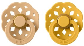 BIBS Boheme cumlíky, kaučuk 2ks - veľkosť 2 - Desert sand Honey bee