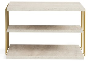 Konferenčný stolík Lifon Gold Travertine