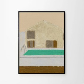 Moikka Plagát Hotel Swimming Pool by Isabelle Vandeplassche 30x40