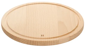 Drevená doska na krájanie so žliabkom okrúhla 28 cm - Basic - 593006