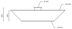 LND Design Lampa Halo 100cm LCF100, stropná, biela