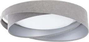 Stmievateľné LED stropné svietidlo SM. GALAXY M. LED/24W/230V pr. 55 cm sivá/strieborná + diaľkové ovládanie