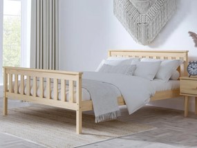 AMI nábytok Drevená borovica posteľ Naxter 90x200